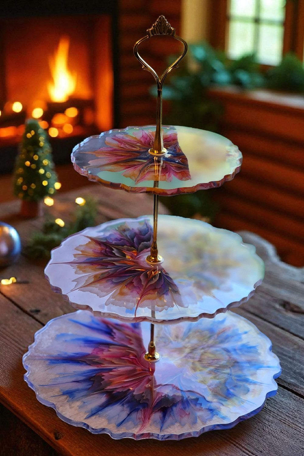 3 Tiered Bloom Dessert Tray