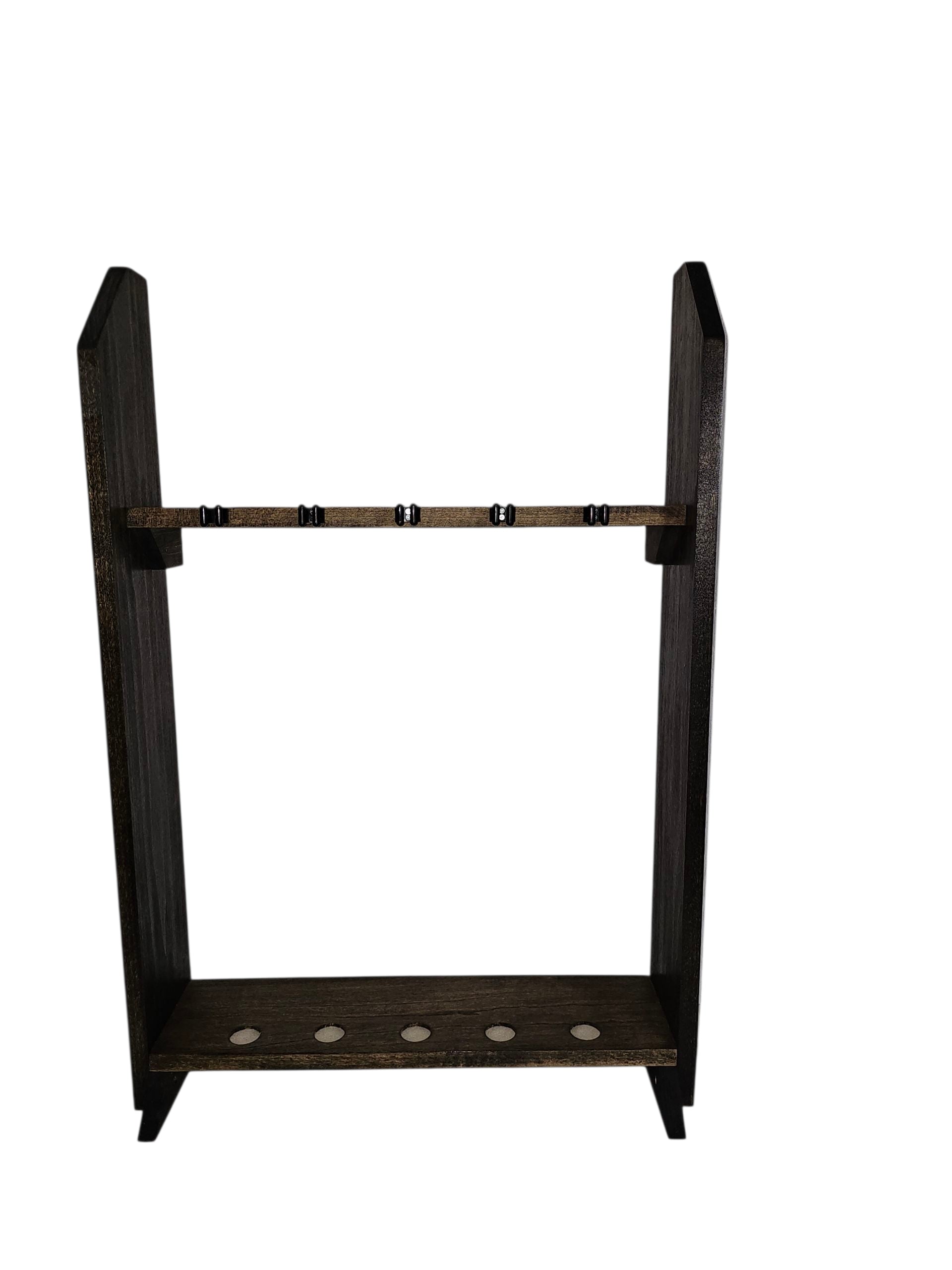 Fishing Pole Holder -Dark Stain