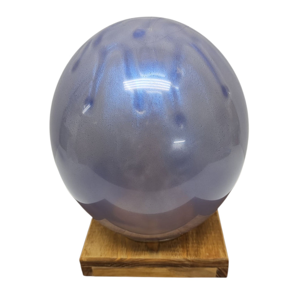 Steel Blue Resin Globe Light