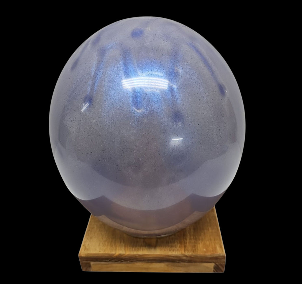 Steel Blue Resin Globe Light