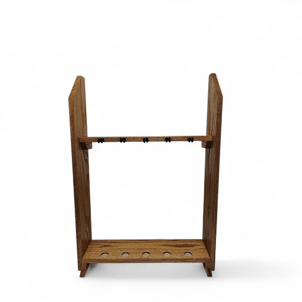 Fishing Pole Holder-Oak
